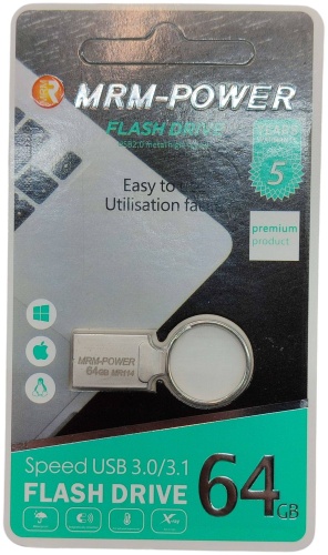 USB Flash карта MRM-POWER MPM-114 64 Гб серебристый