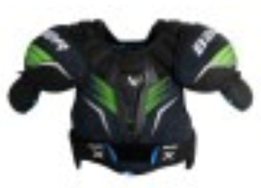 Bauer S24 X Shoulder Pad-Jr синий, зеленый S