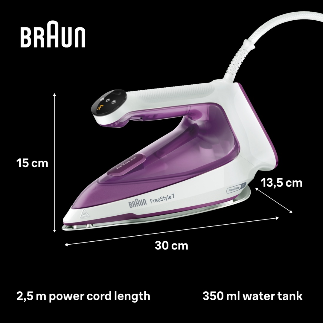Утюг Braun FI7215VI белый, фиолетовый — фото 10