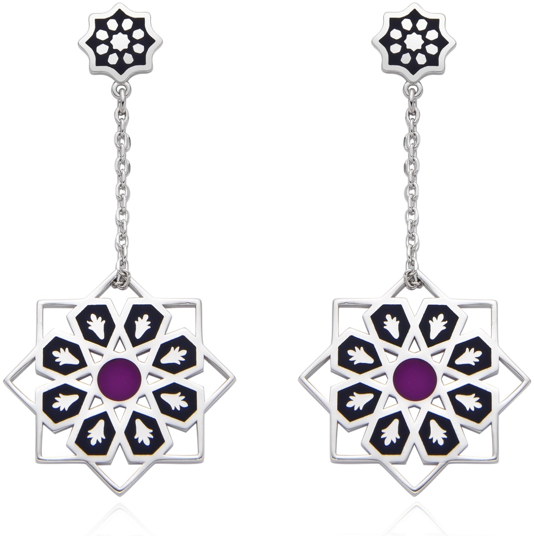 Серьги KHANS 1879 S вес 7 г серебро, эмаль