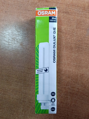 Osram 26W G24D-3, люминесцентная, нейтральный белый