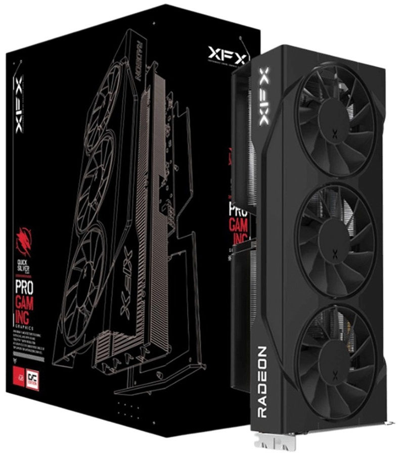 Видеокарта XFX SWIFT AMD RX 9060 XT OC Triple Fan 16GB, RX-96TS316B7 16 Гб