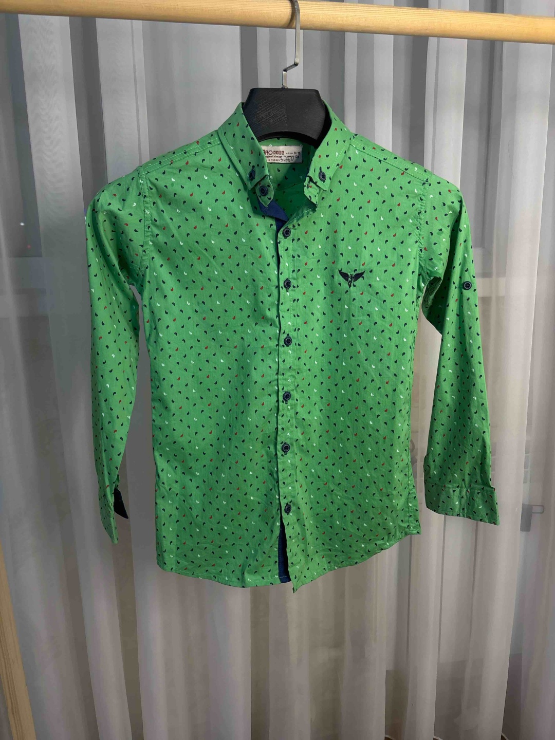 Рубашка полуприталенная Kids Moda зеленый