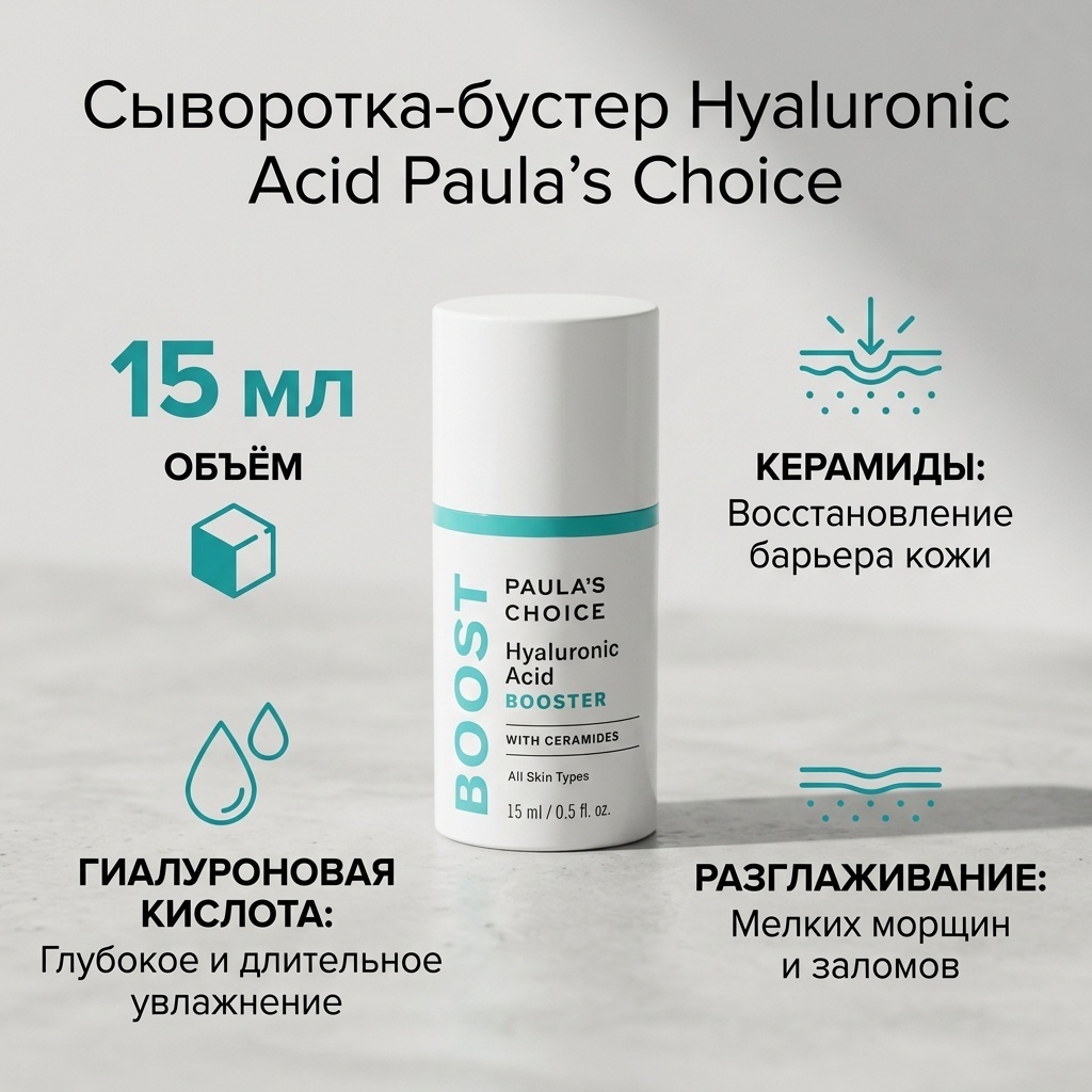 Paula's Choice сыворотка Hyaluronic Acid with Ceramides для лица 15 мл
