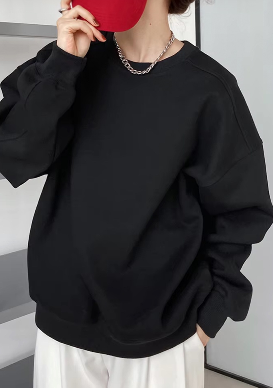 Свитшот Kimiko Shop черный, серый
