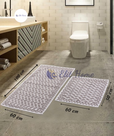 Elit Home комплект ковриков BUKLE 100x60 см, хлопок