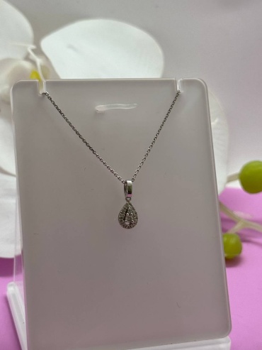 Колье SAR JEWELRY Nav_G-10_033_9480_40 длина 40 см вес 2.5 г золото, бриллиант