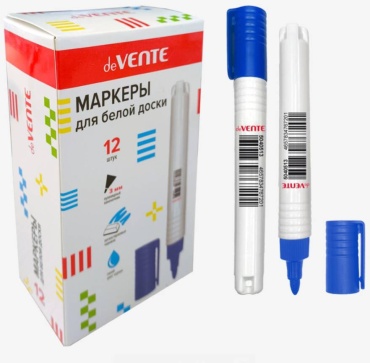 Маркер deVENTE 5040513, 1 шт, 3 мм, синий