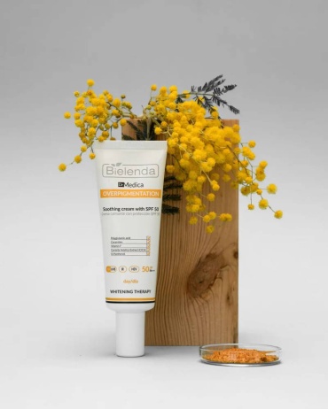 Bielenda крем Bielenda Dr Medica Overpigmentation (успокаивающий крем SPF) для лица, для зоны декольте 50 мл