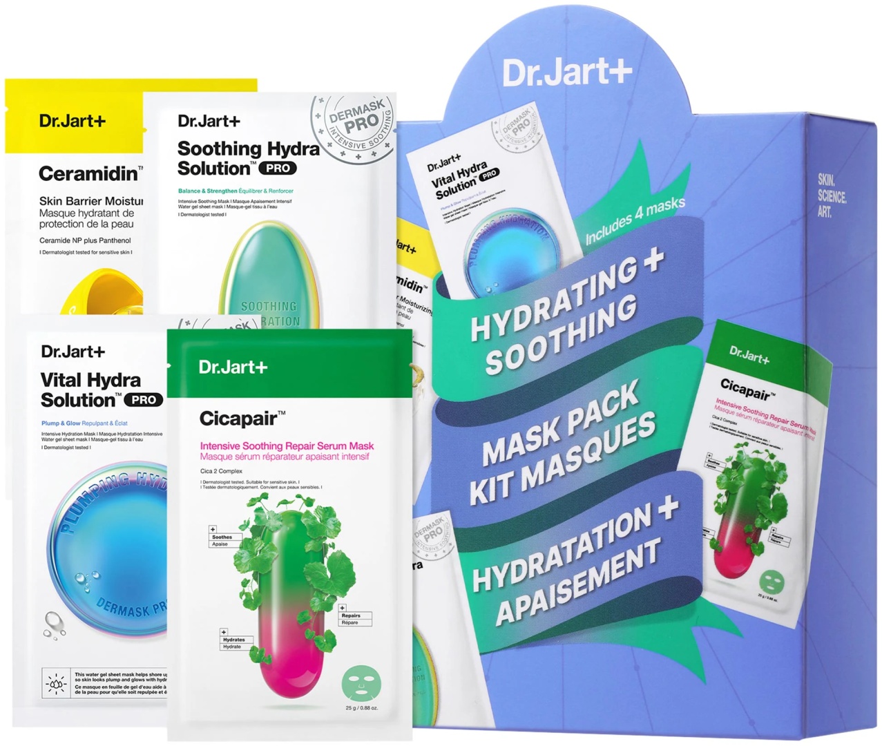 Маска для лица Dr. Jart тканевая Hydrate & Soothing 4 шт