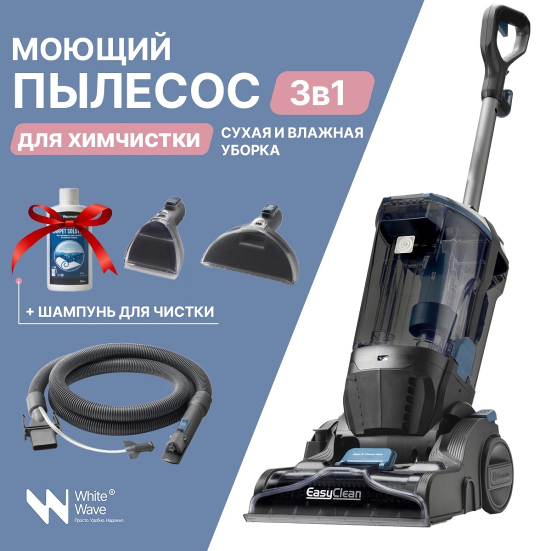 Пылесос White Wave WW-CA0701 синий