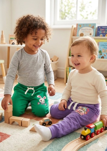 Набор брюк Timur kids фиолетовый, зеленый