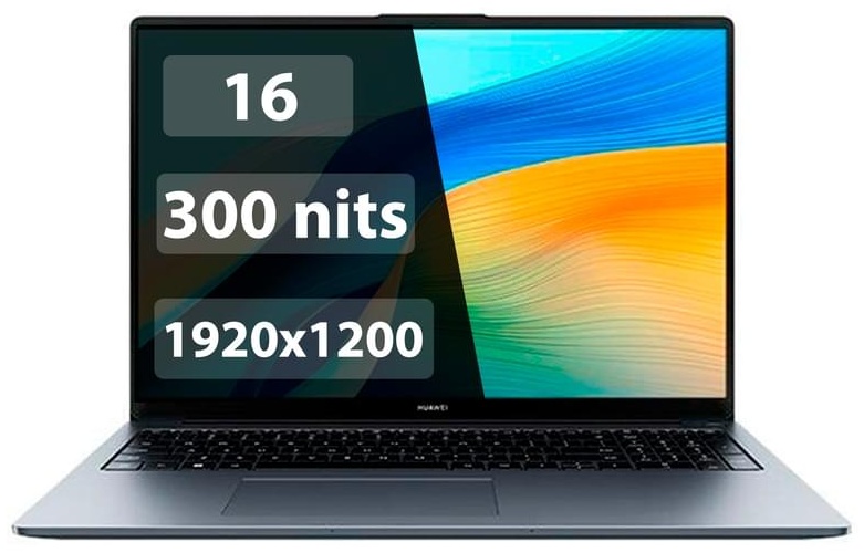 Ноутбук Huawei MateBook D16 16" / 16 Гб / SSD 1000 Гб / Без ОС / MitchellG-W5611/DOS