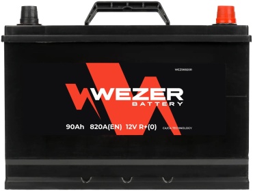 WEZER WEZ90820R 90Ah 820A (EN) 12V R+(0) Ca 90 Ач прямая