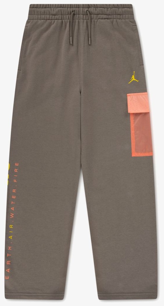 Спортивные брюки Jordan серый, оранжевый