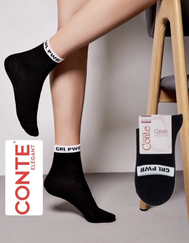 Носки Conte 1 пара черный, белый 38-39