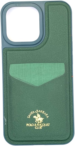 Чехол Santa Barbara Polo & Racquet Club для Apple iPhone 13 Pro темно-зеленый