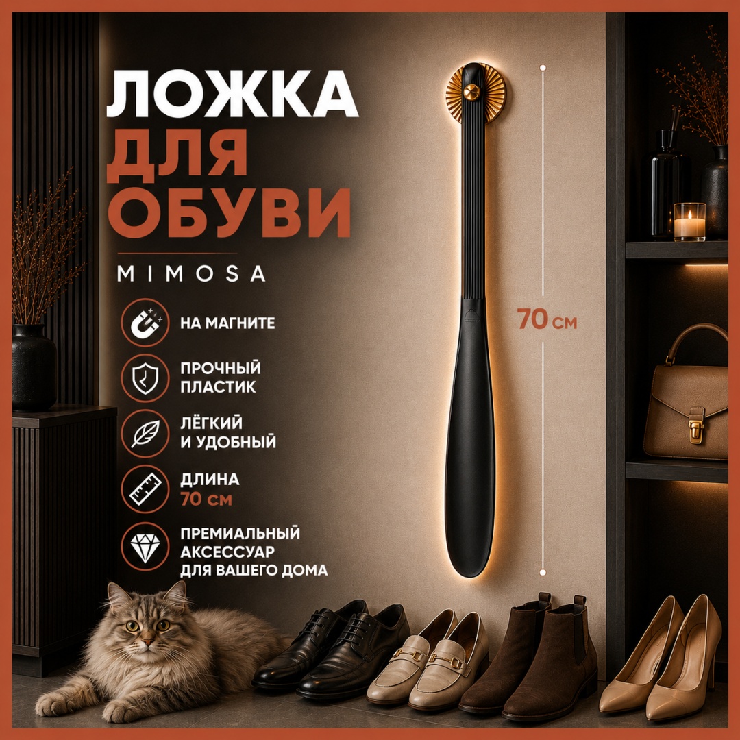 Mimosa ложка 699040260 черный, золотистый