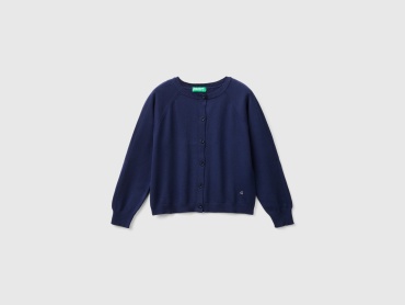 Кардиган UNITED COLORS OF BENETTON синий