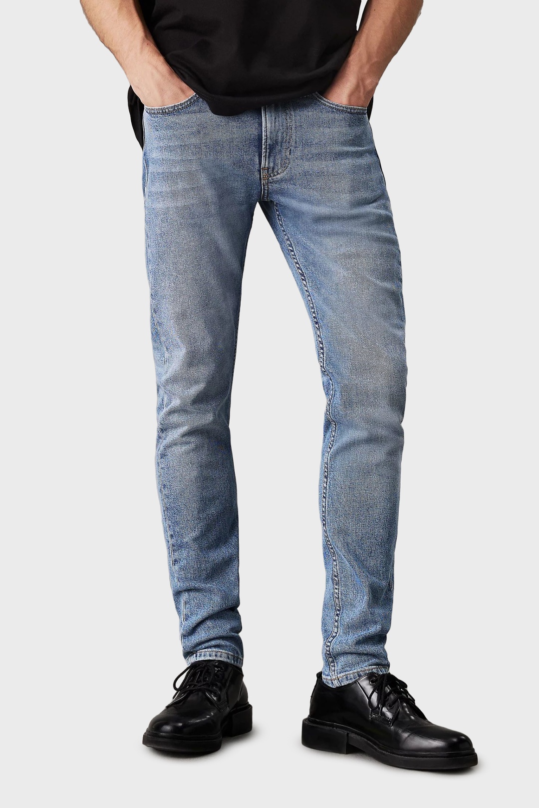 Джинсы зауженные Calvin Klein Jeans голубой