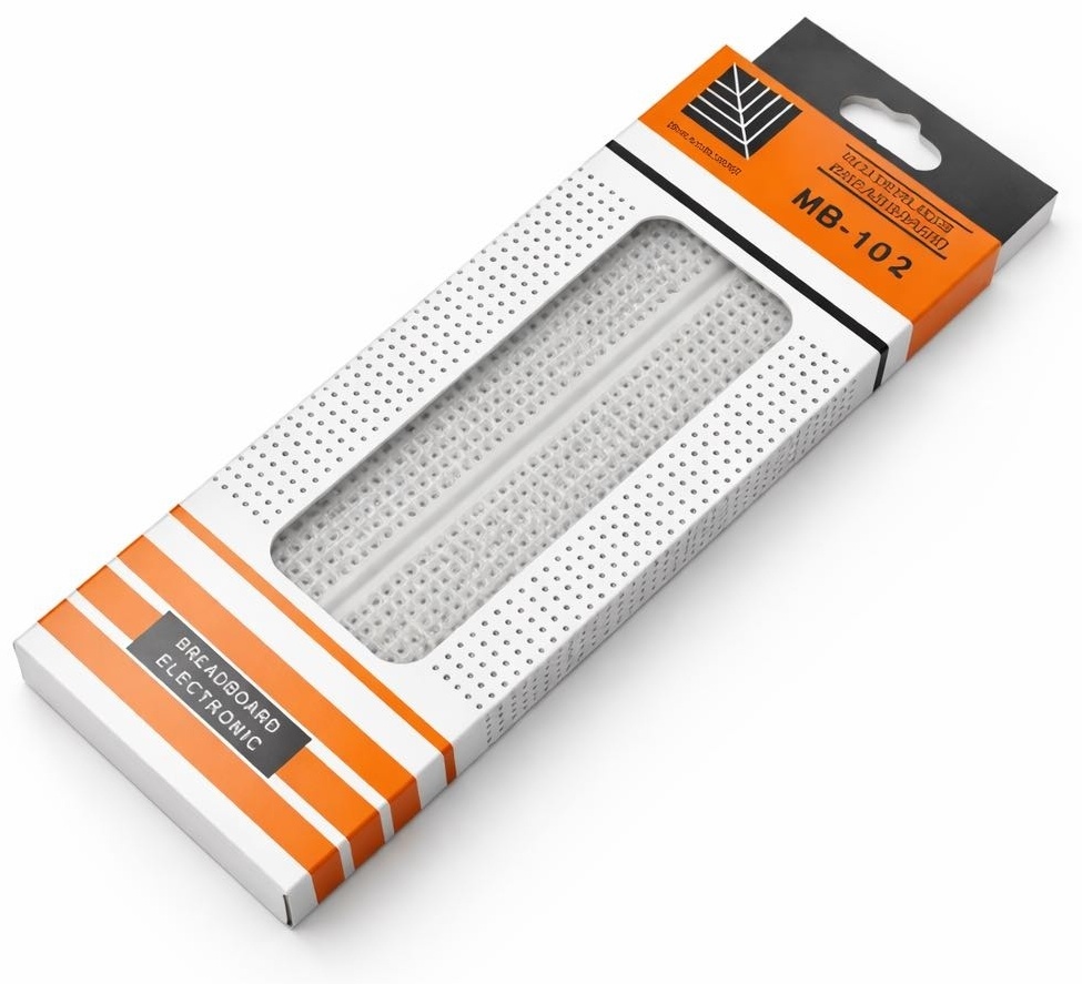 Макетная плата для микрокомпьютера ArduParts.kz MB-102 16.5x5.6 см