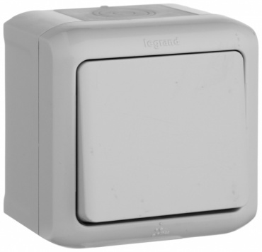 Выключатель клавишный Legrand Legrand 782330, серый