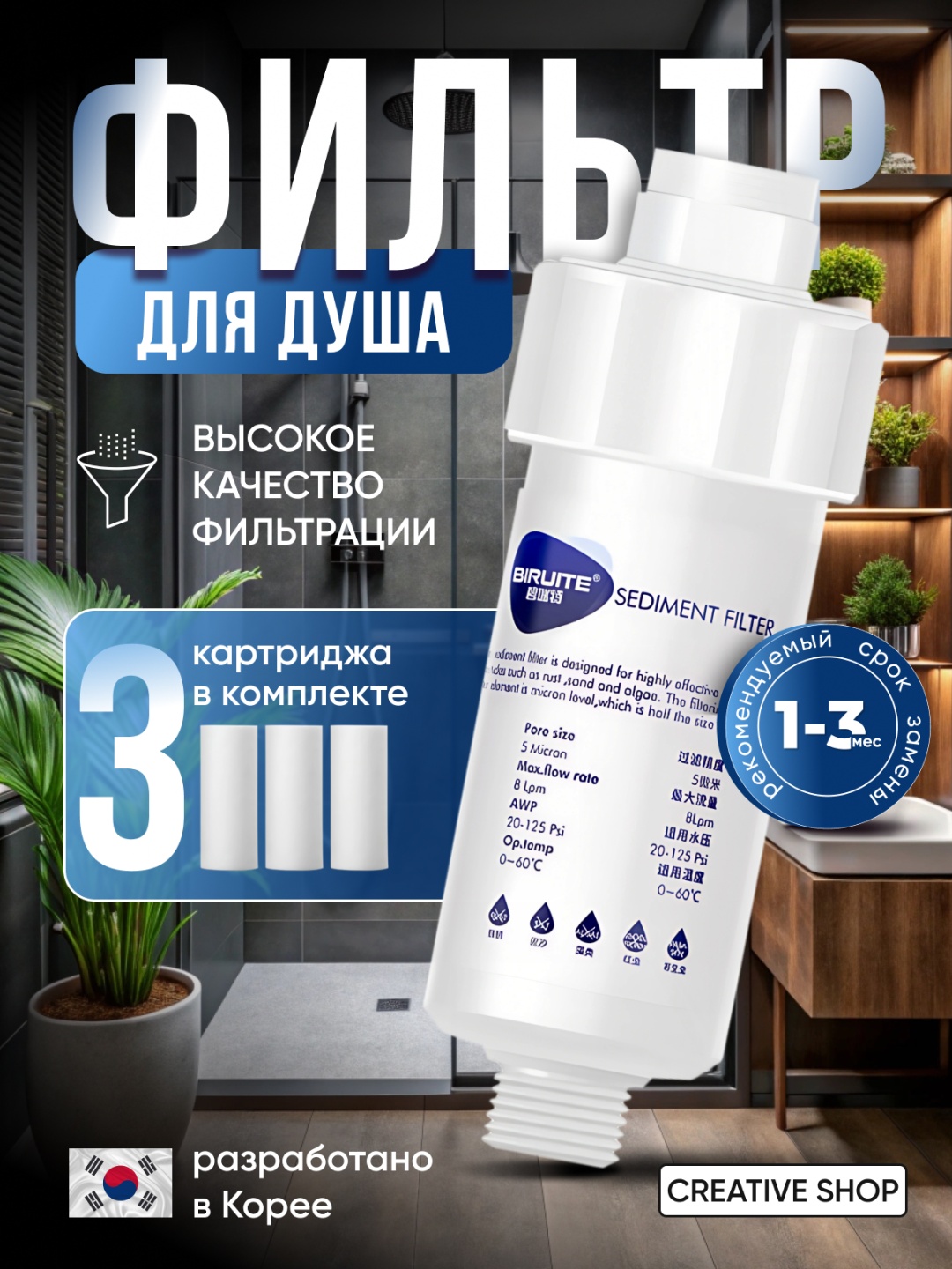 Biruite фильтр универсальный Filtration