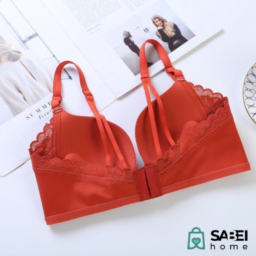 Бюстгальтер пуш-ап SABEI home красный, оранжевый