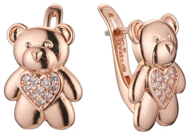 Серьги Fallon Jewelry медицинская сталь, фианит