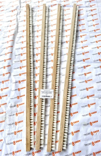 AGRO DETAL Щетка УВС 2-х рядная на фанерной основе L-1250мм к з/о машине ОВС-25 про-во Россия Оригинал Г-040-25-30-1250