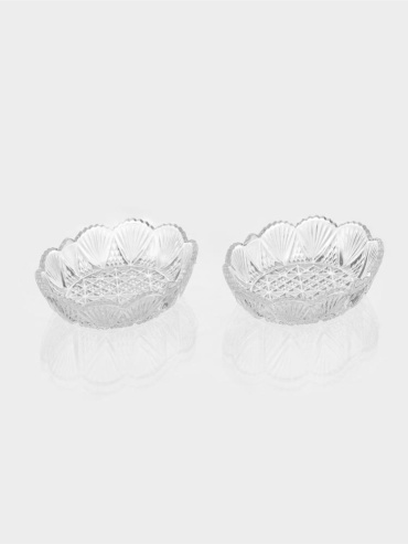 Салатник Sima-land Carat-Royal 13х10 см, стекло, 2 шт