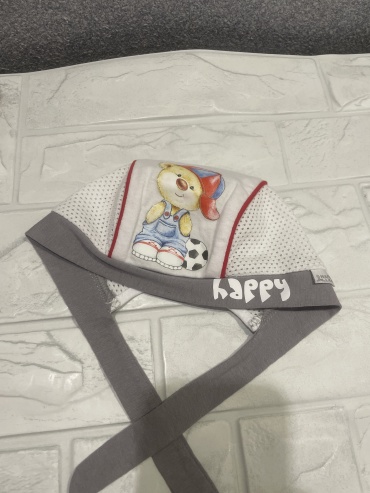 Бандана Happy Lama 5527/1 серый, белый 44, 46