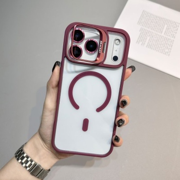 Чехол Mcover для Apple iPhone 17 Pro Max бордовый