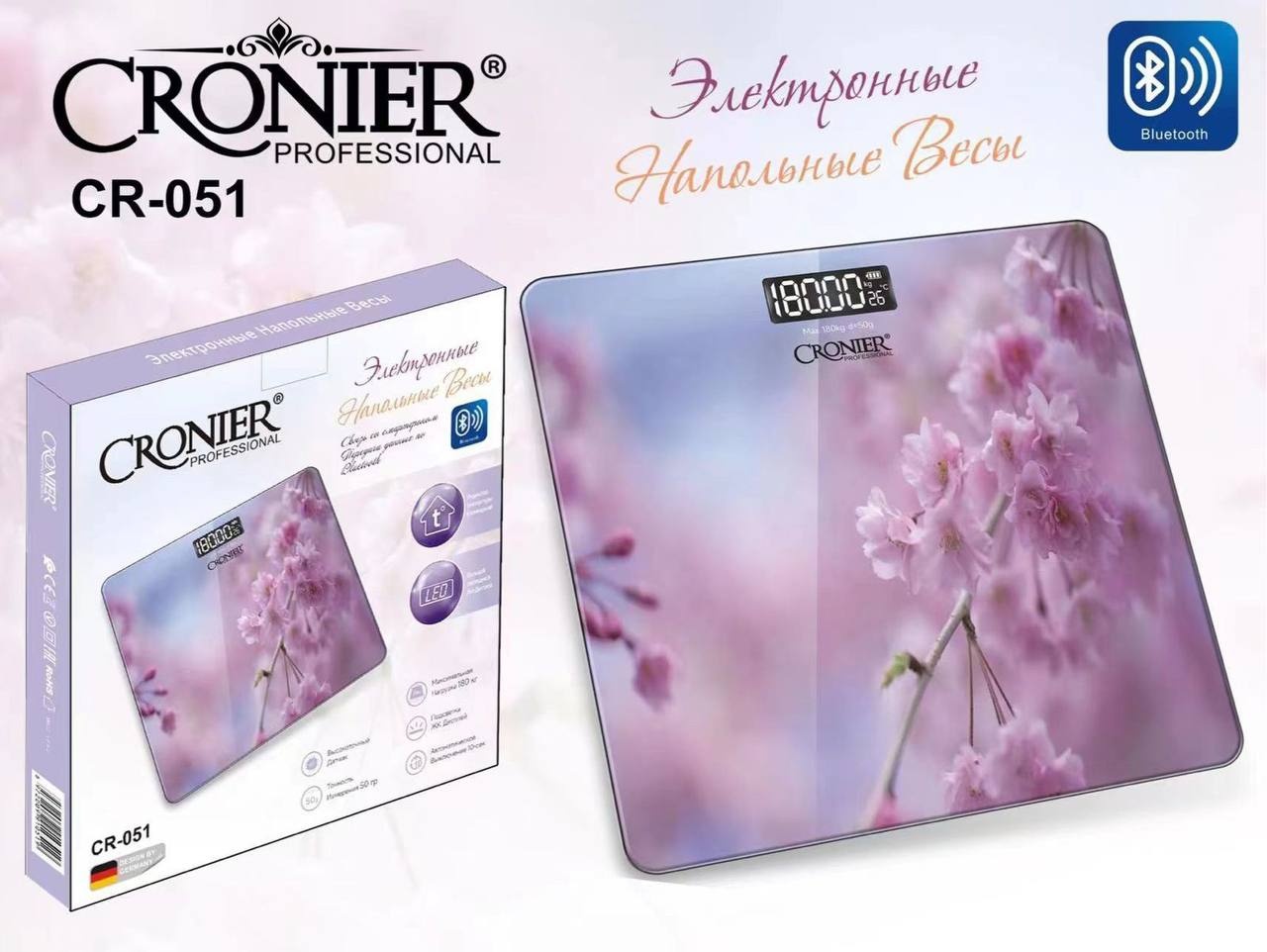Напольные весы Cronier электронные CR-051 до 150 кг