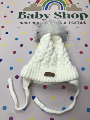 Шапка BabyMy 939325373 белый 39, 41