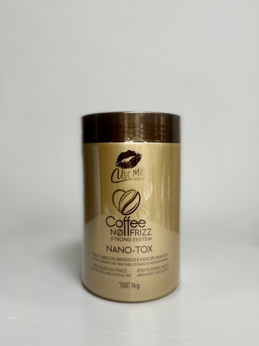 Use Me Cosmetic ботокс горячий Ботокс Coffee Oil Nano-Tox для густых и жёстких волос 1 кг 1000 мл