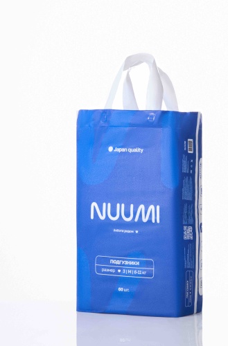 Подгузники NUUMI Premium M, 60 шт