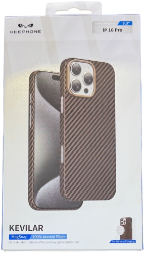 Чехол KeepHone для Apple iPhone 16 Pro золотой