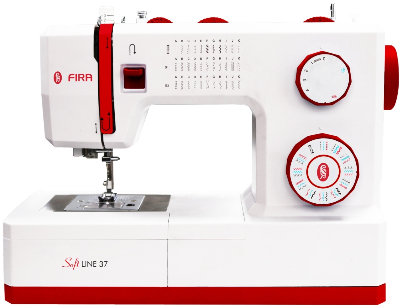 Швейная машина Fira Soft Line 37 белый, красный