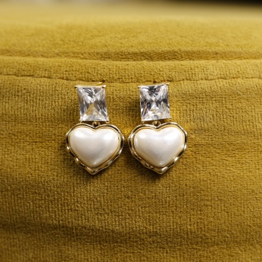 Серьги Fashion бижутерный сплав, фианит