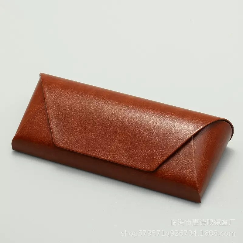 Жесткий футляр искусственная кожа, 6 x 16.5 см коричневый
