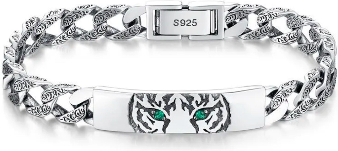 ACCESSORIZE Покрытие серебро длина 22 см, вес 29 г серебро, плетение панцирное
