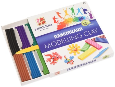 Пластилин Yar 12 цветов