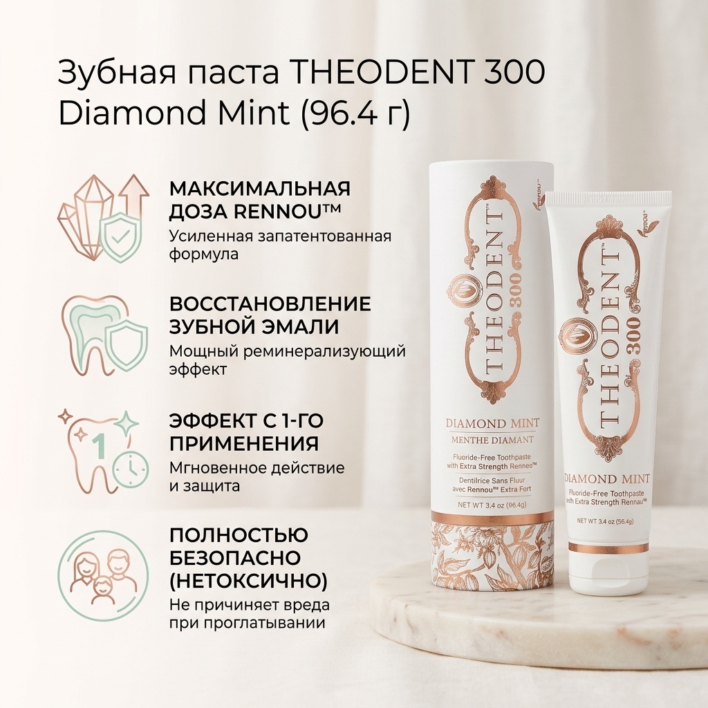 THEODENT зубная паста Diamond Mint 96.4 г