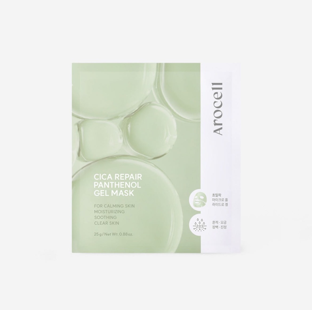 Маска для лица AROCELL гидрогелевая Cica Repair Panthenol gel mask 1 шт