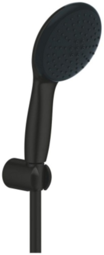 Grohe лейка для душа (без шланга) 261642433 *Набор для душа GROHE Tempesta 110 с держателем, 2 вида струи, матовый черный