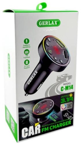 GERLAX C-M14 USB 15 Вт серый