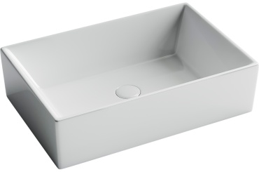 Раковина Ceramicanova CN5013 накладная прямоугольная 59х39 см, санфарфор