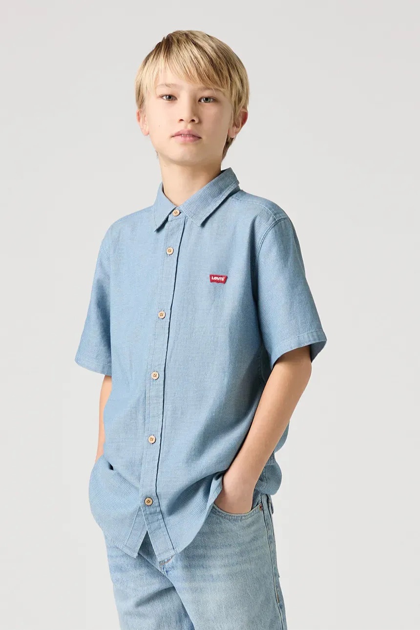 Рубашка прямая Levis голубой