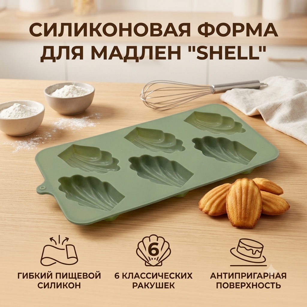 Универсальная, для десерта, для шоколада 30436274_6903341200044, силикон